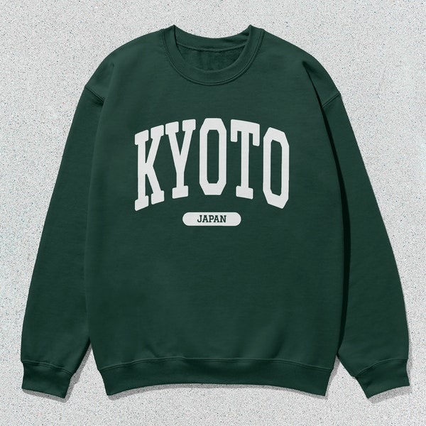 Kyoto Sweatshirt Japan Collegiate Crewneck Sweater Unisex