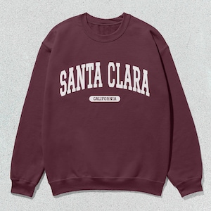 Santa Clara Sweatshirt California Collegiate Crewneck Sweater Unisex