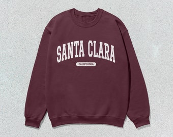 Santa Clara tröja California College Crewneck-tröja Unisex