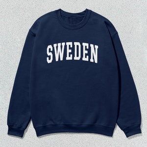 Sweden Sweatshirt Collegiate Crewneck Sweater Unisex