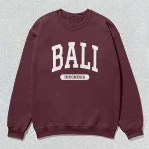 Bali Sweatshirt Indonesia Collegiate Crewneck Sweater Unisex