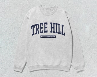 Tree Hill Sweatshirt North Carolina Collegiate Vintage Look Crewneck Sweater Unisex