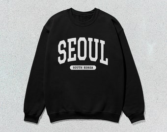 [PARAGRAPH]★韓国大人気★SHIELD RAGLAN SWEATSHIRT No.39 Seoul Sweatshirt South Korea Collegiate Crewneck Sweater