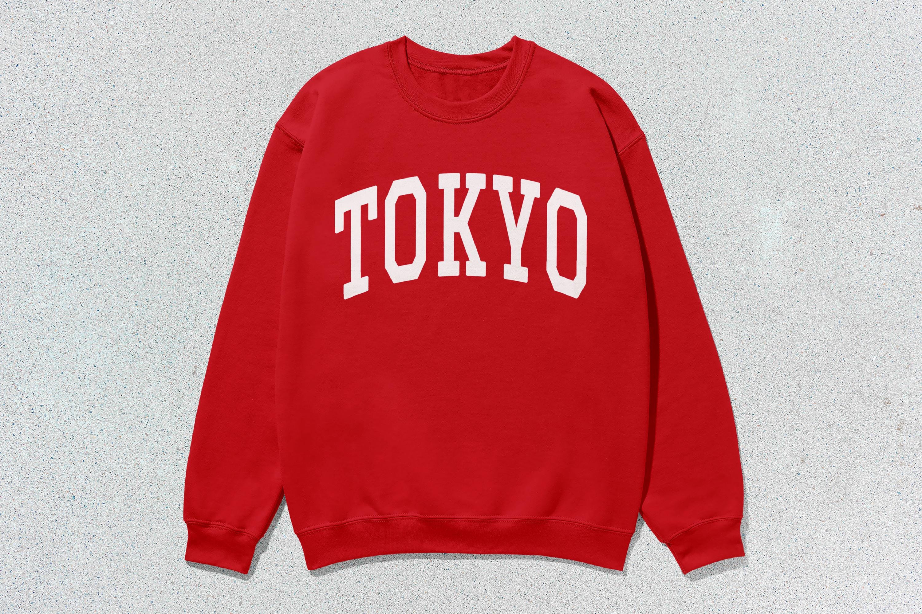 Tokyo Sweatshirt Collegiate Crewneck Sweater Unisex - Etsy