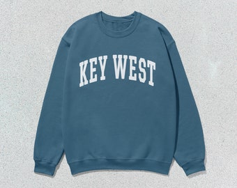 Key West Sweatshirt Florida Collegiate Crewneck Sweater Unisex