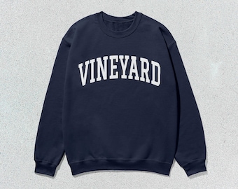 Vineyard Sweatshirt Collegiate Crewneck Sweater Unisex