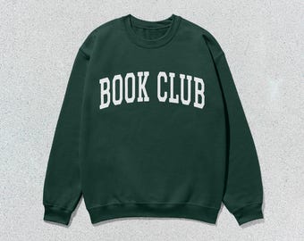 Book Club Sweatshirt Collegiate Crewneck Sweater Unisex