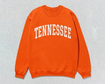 Tennessee Sweatshirt Collegiate Crewneck Sweater Unisex