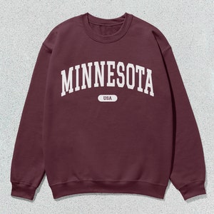 Minnesota Sweatshirt USA Collegiate Crewneck Sweater Unisex