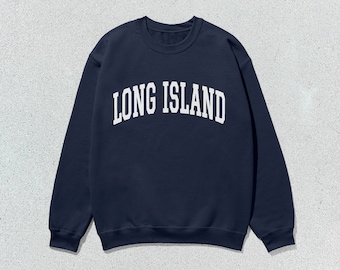 Long Island Sudadera Collegiate Cuello Redondo Suéter Unisex