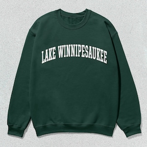 Lake Winnipesaukee Sweatshirt Collegiate Crewneck Sweater Unisex