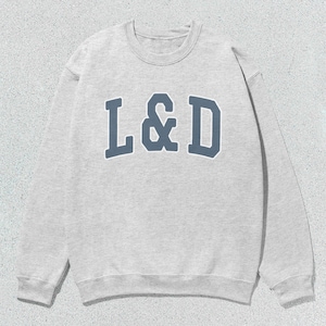 L&D Sweatshirt Labor and Delivery Nurse Collegiate Crewneck Sweater Unisex Grey