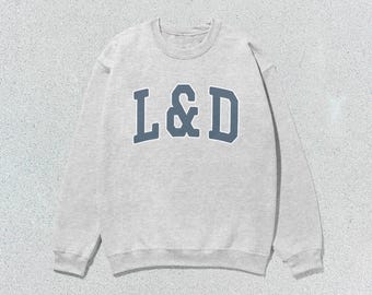 L&D Sweatshirt Labor and Delivery Nurse Collegiate Crewneck Sweater Unisex Grey