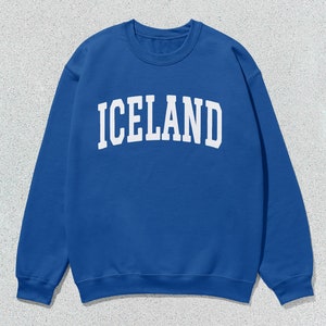 Islanda Felpa Collegiate Girocollo Maglione Unisex