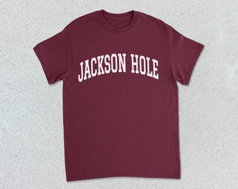 Jackson Hole T-Shirt Collegiate Heavy Cotton Tee Unisex
