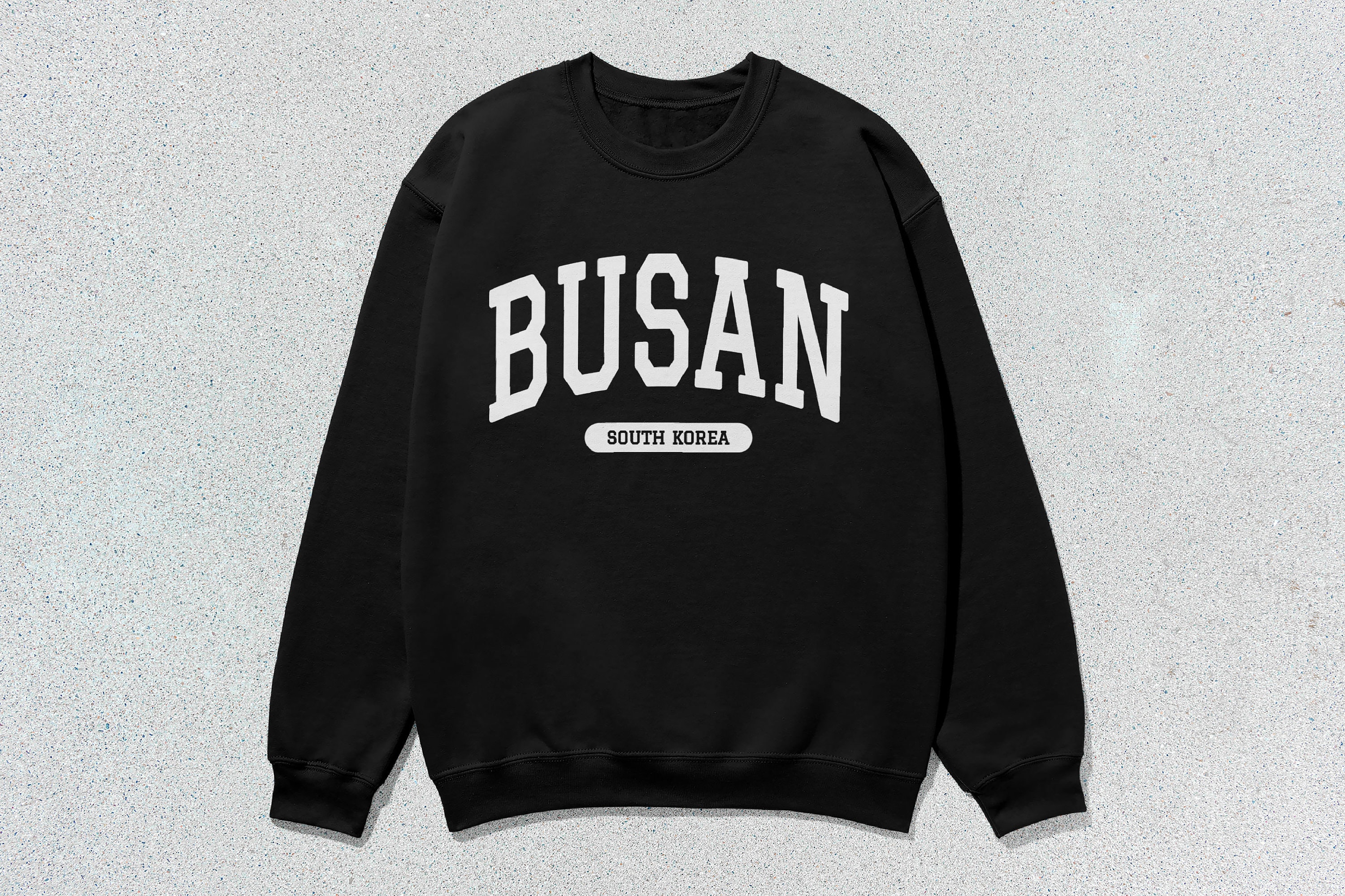 ★ 韓国の大人気★【HIDDEN BEHIND】HB UNIVERSITY SWEATSHIRT Busan Sweatshirt South Korea Collegiate Crewneck Sweater