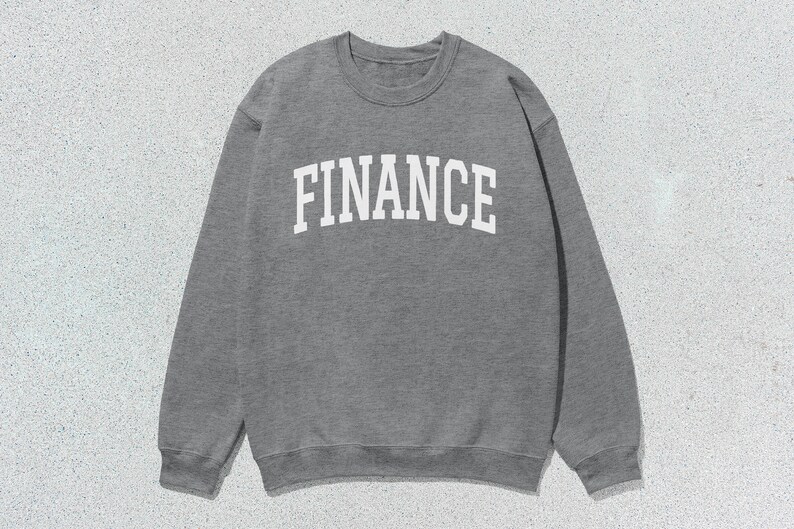 Finance Sweatshirt Collegiate Crewneck Sweater Unisex image 5