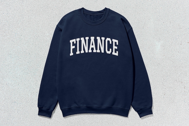 Finance Sweatshirt Collegiate Crewneck Sweater Unisex image 2