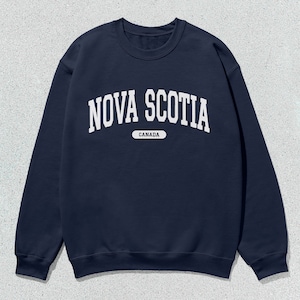Nova Scotia Sweatshirt Canada Collegiate Crewneck Sweater Unisex