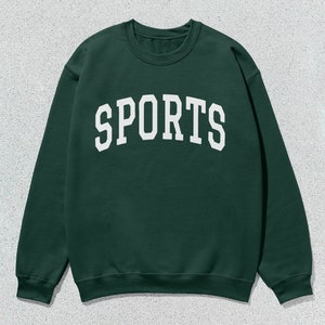 Sports Sweatshirt Collegiate Crewneck Sweater Unisex