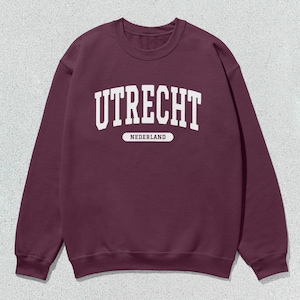Utrecht Sweatshirt Nederland Collegiate Crewneck Sweater Unisex