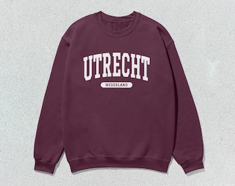 Utrecht Sweatshirt Nederland Collegiate Crewneck Sweater Unisex