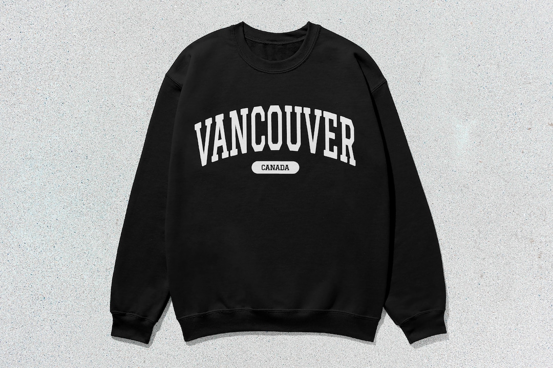 Sweatshirt Vintage Canada Vancouver Rétro - Coupe Classique Confortable