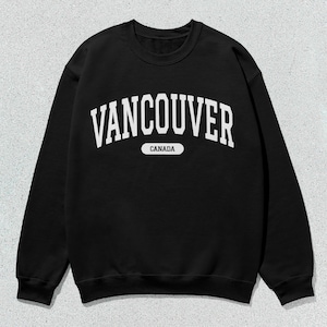 Vancouver British Columbia College Sweatshirt Etsy Israel