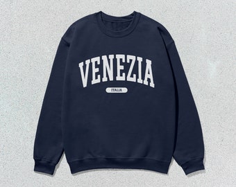 Venezia Sweatshirt Italia Collegiate Crewneck Sweater Unisex