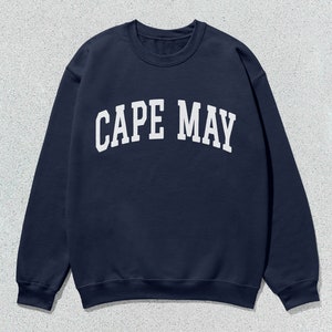 Cape May Sweatshirt Collegiate Crewneck Sweater Unisex