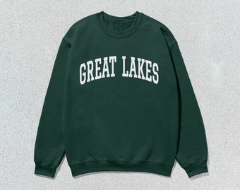 Great Lakes Sweatshirt Collegiate Crewneck Sweater Unisex