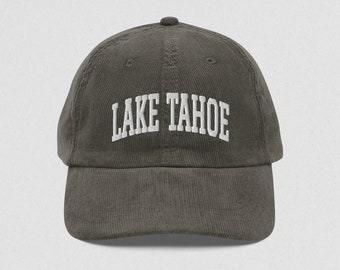 Lake Tahoe Cap Vintage Corduroy Cap