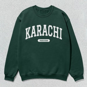 Karachi Sweatshirt Pakistan Collegiate Rundhalspullover Unisex