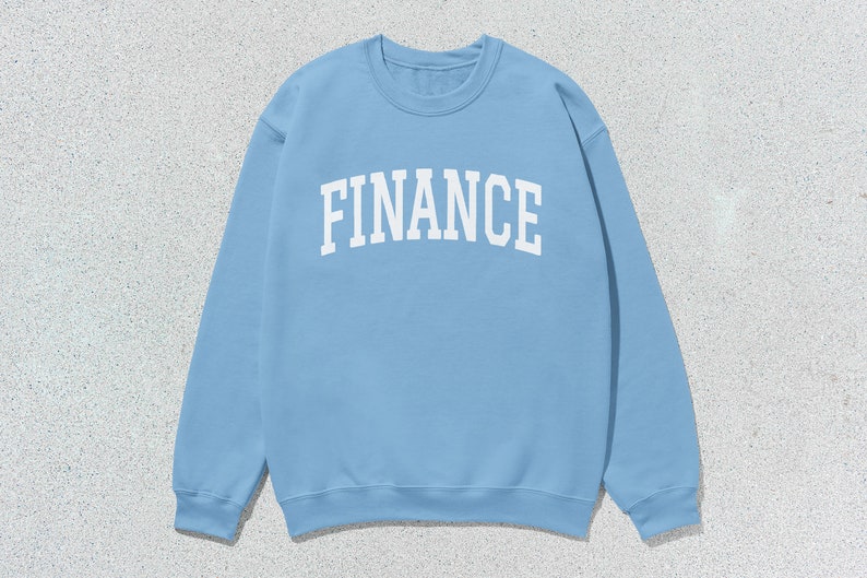 Finance Sweatshirt Collegiate Crewneck Sweater Unisex image 9