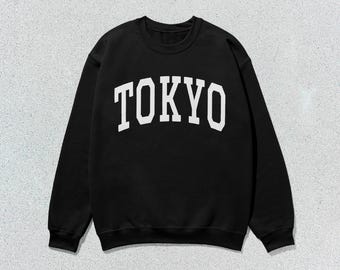 Tokyo Sweatshirt Collegiate Crewneck Sweater Unisex