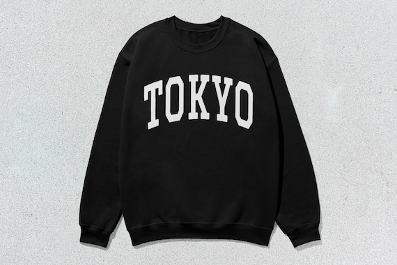 Tokyo Sweatshirt Collegiate Crewneck Sweater Unisex - Etsy