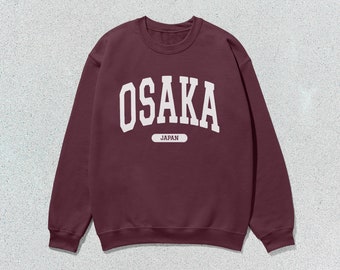 Osaka Sweatshirt Japan Collegiate Crewneck Sweater Unisex