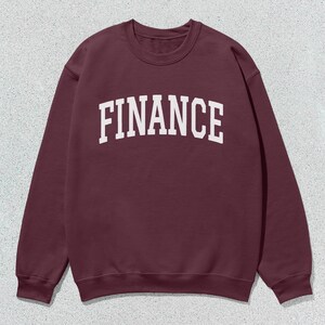 Finance Sweatshirt Collegiate Crewneck Sweater Unisex image 8