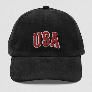 USA Cap Vintage Corduroy Cap