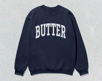 Butter Sweatshirt Collegiate Crewneck Sweater Unisex