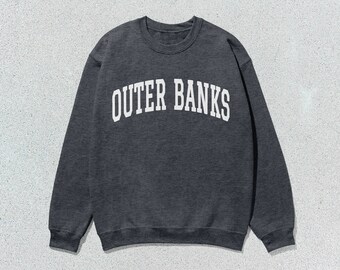 Outer Banks Sweatshirt North Carolina Collegiate Crewneck Sweater
