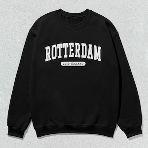 Rotterdam Sweatshirt Zuid-Holland Collegiate Crewneck Sweater Unisex