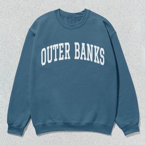 Outer Banks Sweatshirt North Carolina Collegiate Crewneck Sweater Unisex