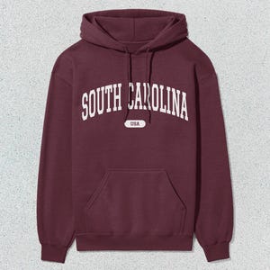 South Carolina Hoodie USA Collegiate Hooded Sweatshirt Unisex