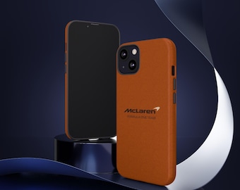 Tough Smartphone Cases Iphone & Samsung S23 - McLaren F1 Team - Leather Look