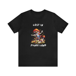 Lost In Fungi Land Spiral Psychedelic  t-shirt Trippy t-shirt Groovy t-shirt Hippie t-shirt