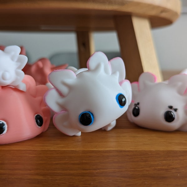 Sweet Baby Axolotl flexibel und beweglich 3D Druck