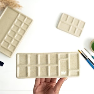 Handmade Ceramic Watercolor Palette: Artist Gift, Gift for Painters