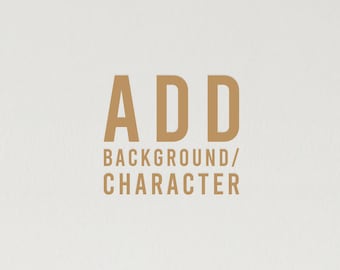 Add Background or Character for Watercolor Portraits