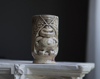 Frog Tiki Mug , Hand-Painted Tiki Mug, Tiki Mug Drinkware, Ceramic Tiki Mug, Tiki Mug Limited Edition, Stoneware Tiki Mug, Unique Tiki Mug